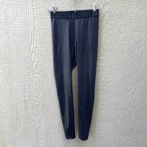 Adam Selman Sport Women's XS Black Shiny Active‎ Thin Leggings